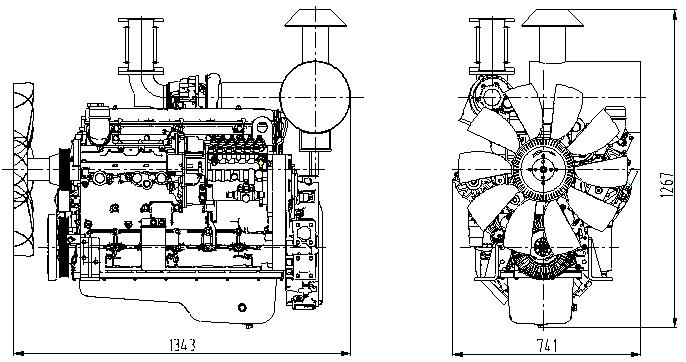 上柴發(fā)電機結構圖